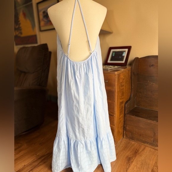 NWT Doe & Rae Light Blue Maxi Sun Dress - Picture 5 of 12